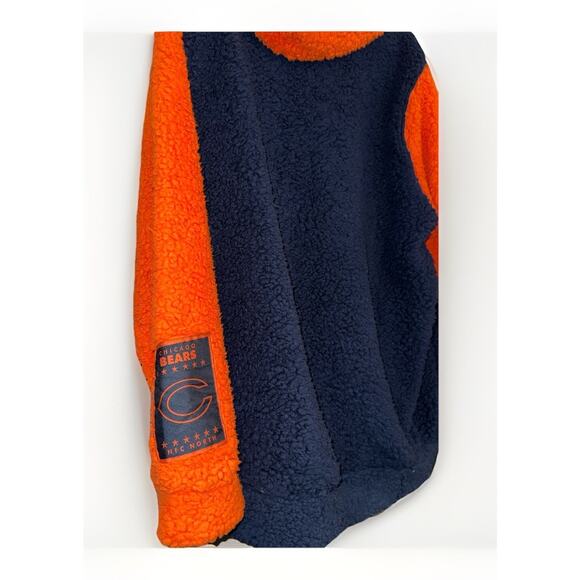 Chicago Bears Hoodie Full Zip Sherpa Hoody Jacket Men's Large NWT - Picture 4 of 7